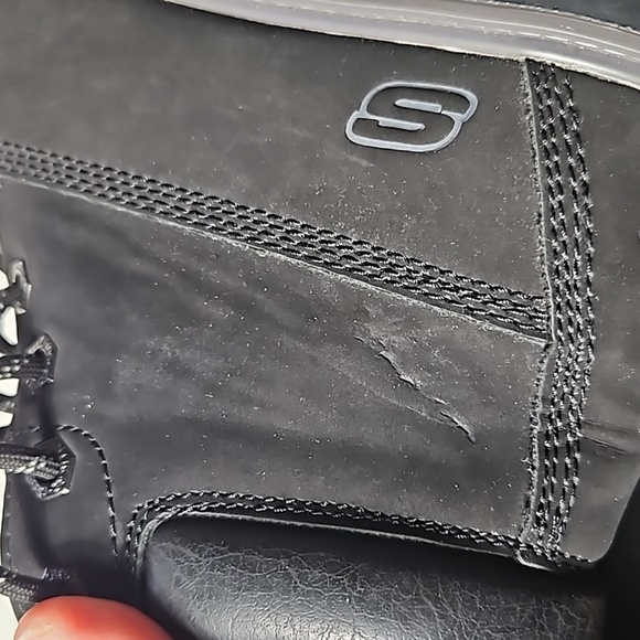 Sketcher's Boys Mecca Boots Black Size 2.5 - Picture 8 of 10